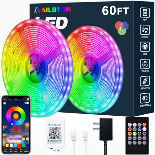 AILBTON Led Strip Lights,60ft Music Sync...