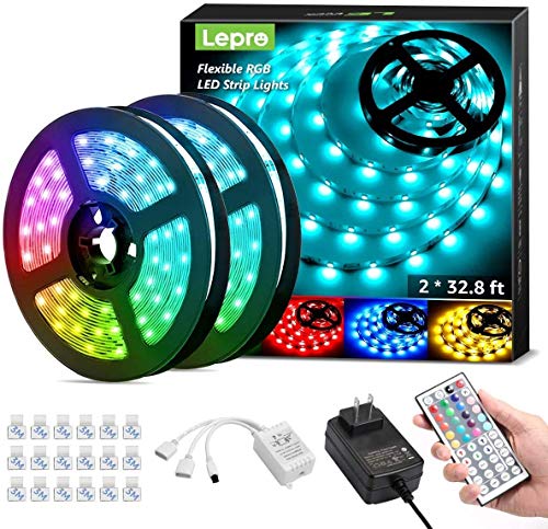 Lepro 65.6ft LED Strip Lights,...