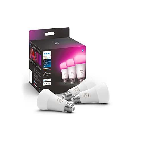 Philips Hue Smart 60W A19 LED Bulb -...