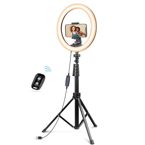 UBeesize Selfie Ring Light with Tripod...