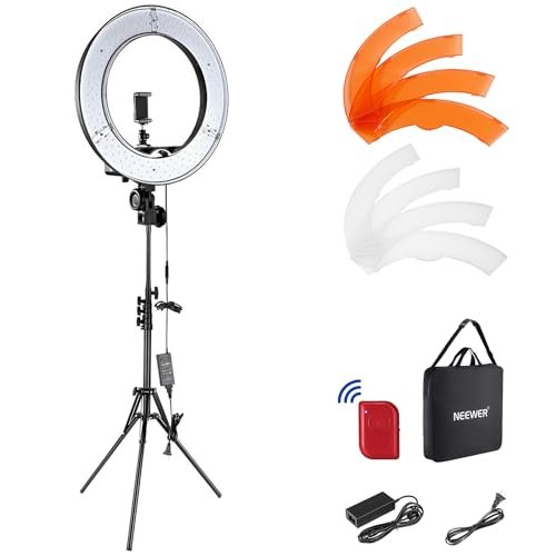 NEEWER Ring Light 18inch Kit: 55W 5600K...