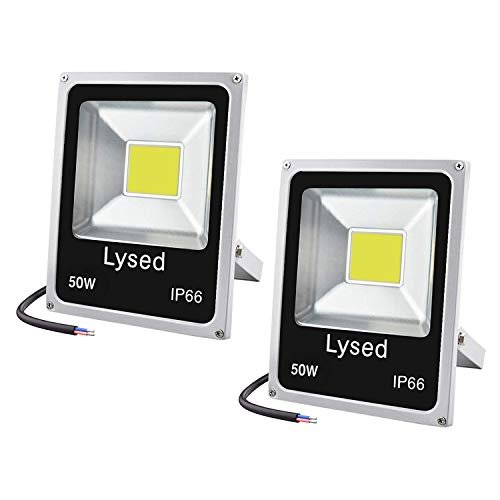 Lysed 50W 12V LED Flood Lights 2-Pack,...