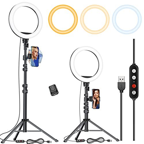 Kaiess 10.2' Selfie Ring Light with 65'...