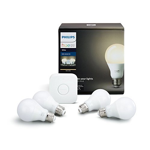 Philips Hue White A19 60W Equivalent LED...