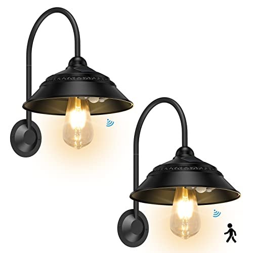 Aqonsie Solar Barn Lights Outdoor, Solar...