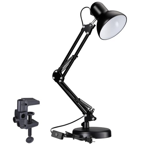 TORCHSTAR Metal Desk Lamp with Clamp,...