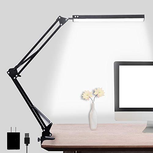 LED Desk Lamp, Adjustable Swing Arm Lamp...