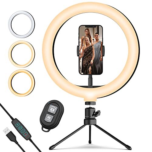 HONGDAK 10.2'' Selfie Ring Light with...