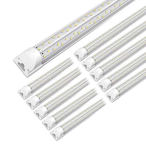 VShape 10 Pack 8FT LED Shop Light, 100W...