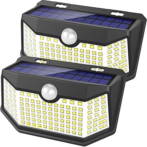 HMCITY Solar Lights Outdoor 120 LED with...