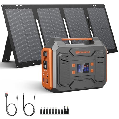 Portable Solar Generator, 300W Portable...