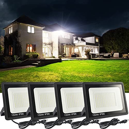 STARFISHHOME 4Pack 150W LED Flood Light...