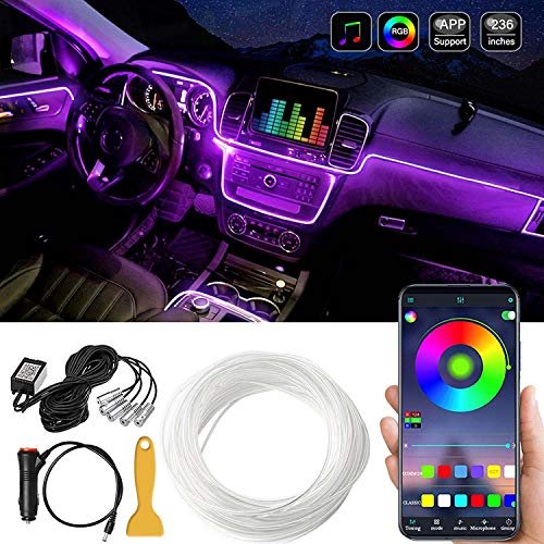 MAODANER Car LED Interior Strip Light,...