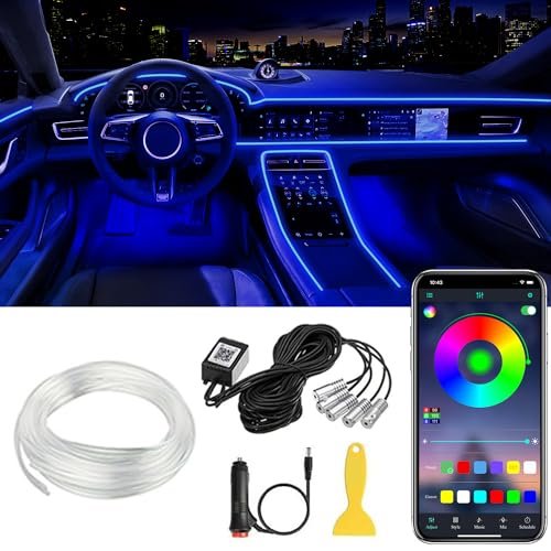 Interior Car LED Strip Lights APP...