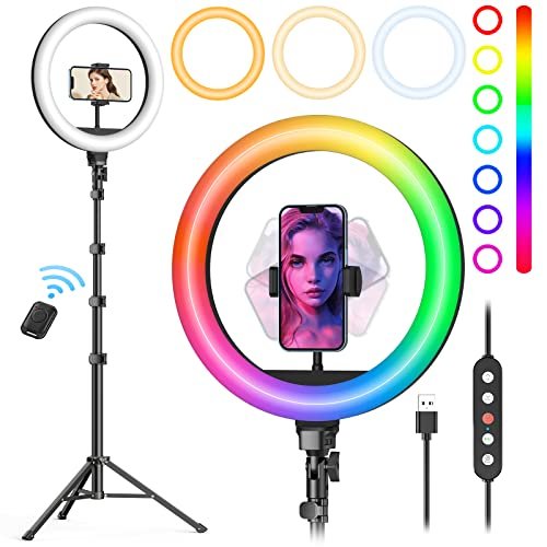 Weilisi 10' Selfie Ring Light with...