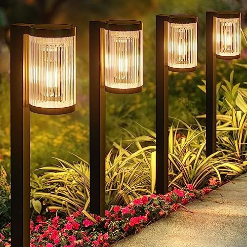 ELECLINK Solar Pathway Lights Outdoor, 6...